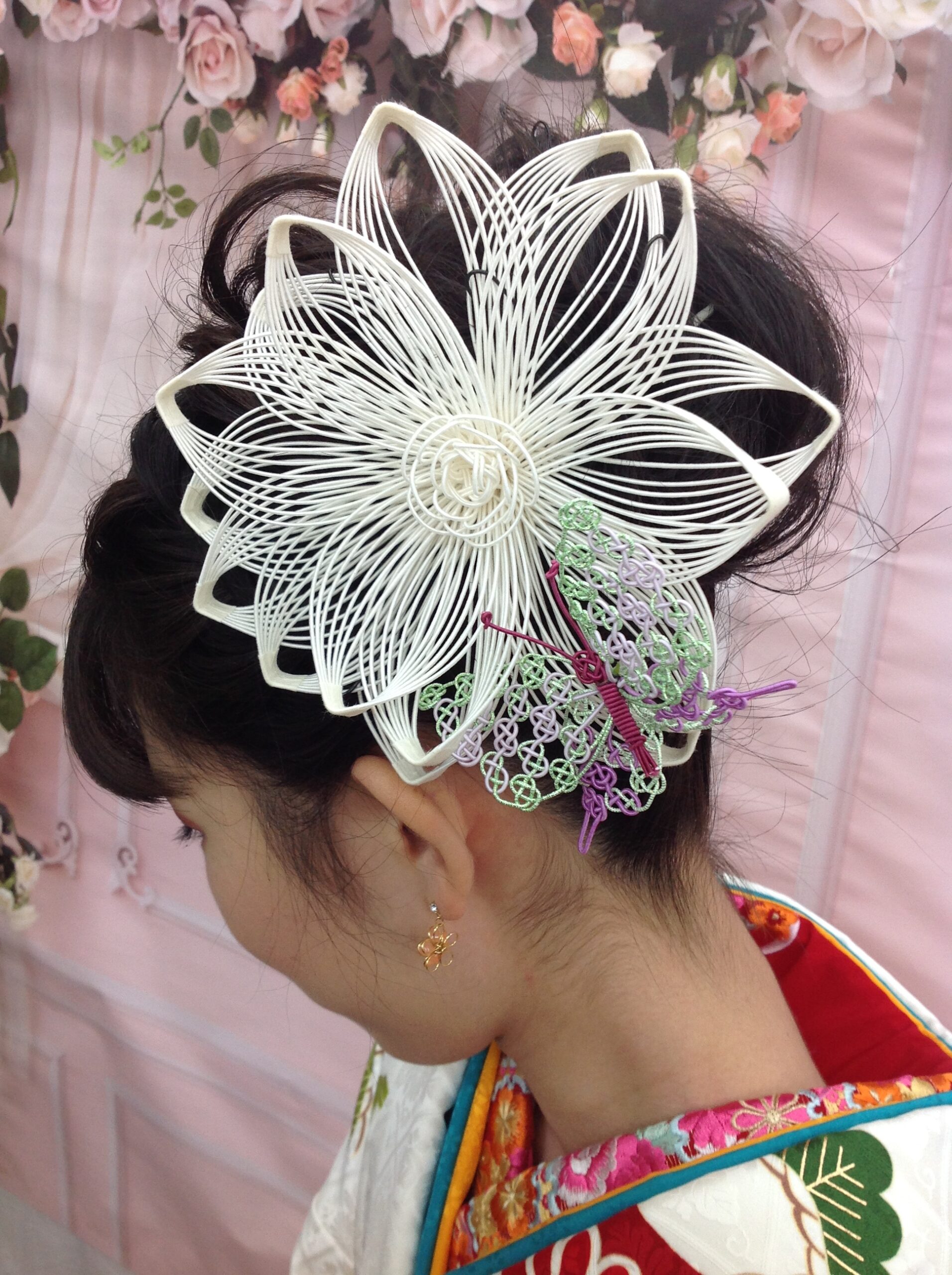 cucuru tegara 鶴 ヘッドドレス 髪飾り 和装 結婚式 - スーツ 
